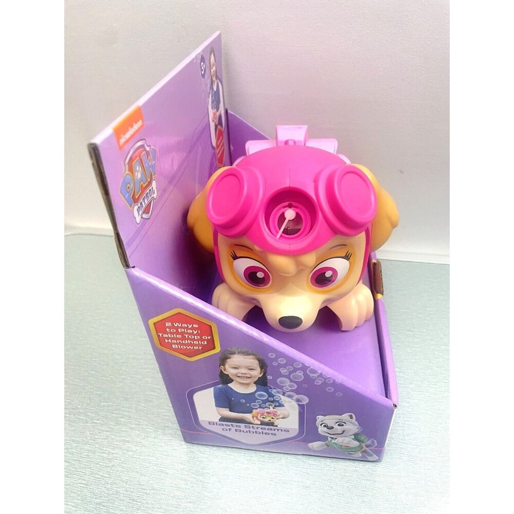 Paw Patrol Blast Off Bubble Blower Skye Nickelodeon Ages 3+ No-Spill - Picture 10 of 11